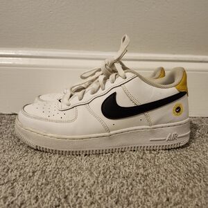Nike Air Force 1 'Have a Nike Day' White Sneakers Size 6Y DM0983-100